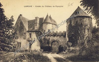 Carte postale ancienne Chateau de Pommier — Saint-Cernin-de-Larche (Corrèze)