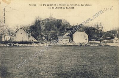 Carte postale ancienne Fournet — Saint-Cernin-de-Larche (Corrèze)