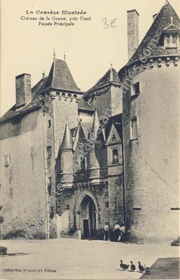 Carte postale ancienne Chateau de la Gane — Saint-Exupéry-les-Roches (Corrèze)