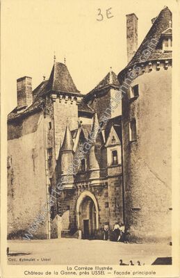 Carte postale ancienne Chateau de la Gane — Saint-Exupéry-les-Roches (Corrèze)
