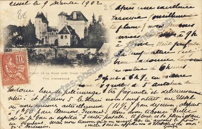 Carte postale ancienne Chateau de la Gane — Saint-Exupéry-les-Roches (Corrèze)