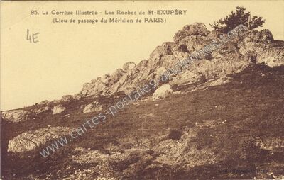 Carte postale ancienne Les Roches de St-EXUPÉRY — Saint-Exupéry-les-Roches (Corrèze)
