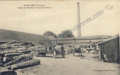 Carte postale ancienne Usine de Saboterie DALÈGRE frères — Saint-Exupéry-les-Roches (Corrèze)