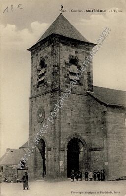 Carte postale ancienne L'Église — Sainte-Féréole (Corrèze)