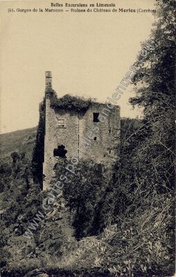 Carte postale ancienne Chateau de Merles — Saint-Geniez-ô-Merle (Corrèze)