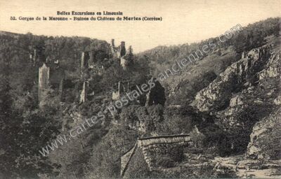 Carte postale ancienne merle — Saint-Geniez-ô-Merle (Corrèze)