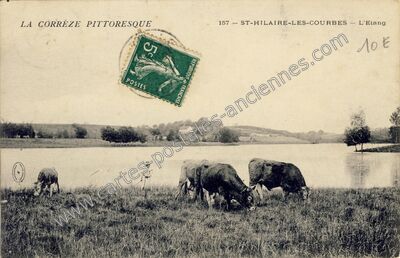 Carte postale ancienne LA CORRÈZE PITTORESQUE - L'Etang — Saint-Hilaire-les-Courbes (Corrèze)