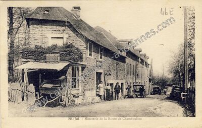 Carte postale ancienne Minoterie de la Route de Chambouline — Saint-Jal (Corrèze)