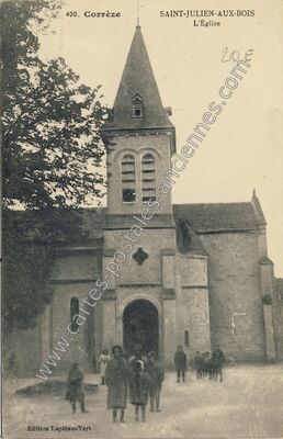 Carte postale ancienne L'Église — Saint-Julien-aux-Bois (Corrèze)