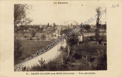 Carte postale ancienne La Xaintrie — Saint-Julien-aux-Bois (Corrèze)
