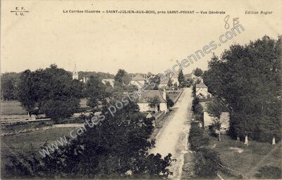 Carte postale ancienne La Corrèze Illustrée — Vue Générale — Saint-Julien-aux-Bois (Corrèze)