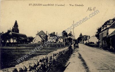 Carte postale ancienne Vue Générale — Saint-Julien-aux-Bois (Corrèze)