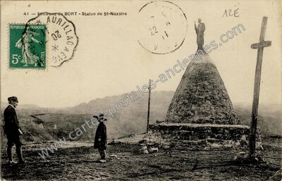 Carte postale ancienne St Nazaire — Saint Julien Pres Bort (Corrèze)
