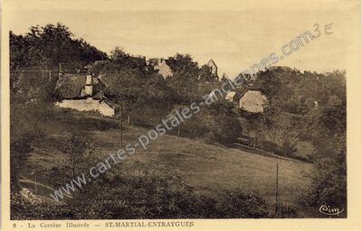 Carte postale ancienne La Corrèze Illustrée — Saint-Martial-Entraygues (Corrèze)
