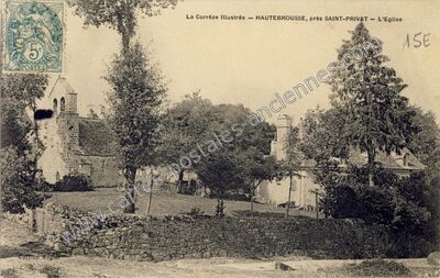 Carte postale ancienne Haute Brousse — Saint-Privat (Corrèze)