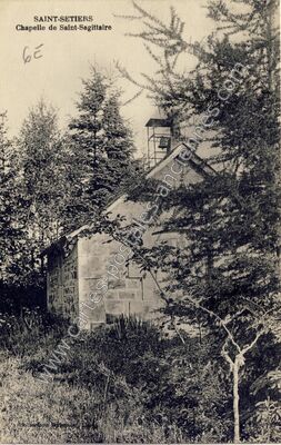 Carte postale ancienne Chapelle de Saint-Sagittaire — Saint-Setiers (Corrèze)