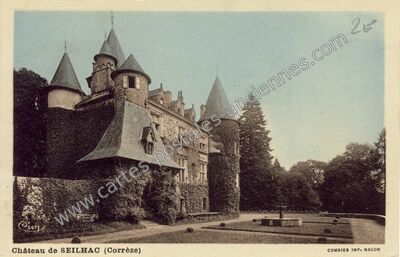 Carte postale ancienne Château de Seilhac — Seilhac (Corrèze)