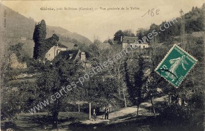 Carte postale ancienne Glenic — Servières-le-Château (Corrèze)