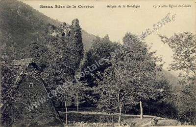 Carte postale ancienne Gleny — Servières-le-Château (Corrèze)