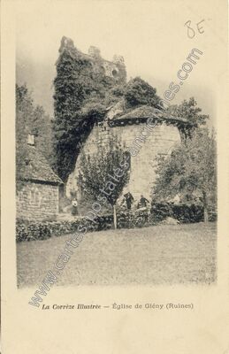 Carte postale ancienne Gleny — Servières-le-Château (Corrèze)