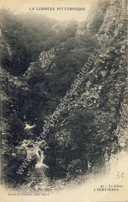 Carte postale ancienne La Glane — Servières-le-Château (Corrèze)