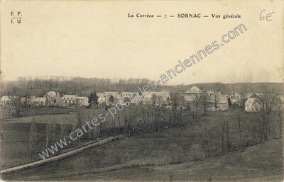 Carte postale ancienne Vue générale — Sornac (Corrèze)