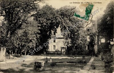 Carte postale ancienne Le Château de Tarna — Tarnac (Corrèze)