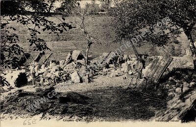 Carte postale ancienne Les Ardoisières — Vignols (Corrèze)