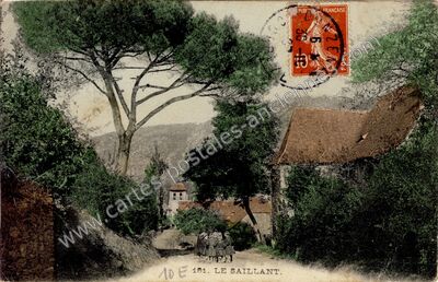 Carte postale ancienne Le Saillant — Voutezac (Corrèze)