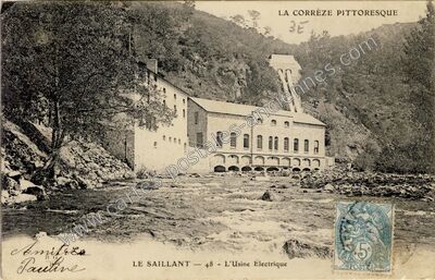 Carte postale ancienne Le Saillant — Voutezac (Corrèze)