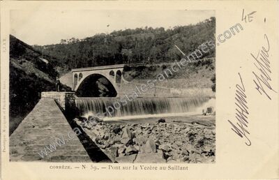 Carte postale ancienne Le Saillant — Voutezac (Corrèze)