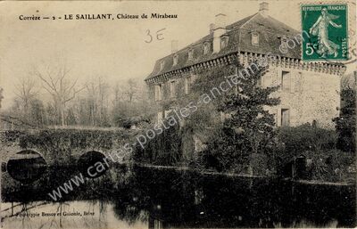 Carte postale ancienne Le Saillant — Voutezac (Corrèze)
