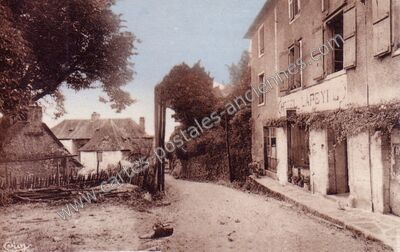 Carte postale ancienne Hôtel Lapeyre — Saint-Hilaire-Peyroux (Corrèze)