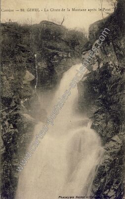 Carte postale ancienne Gimel — Gimel-les-Cascades (Corrèze)