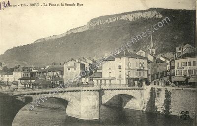 Carte postale ancienne Bort — Bort-les-Orgues (Corrèze)