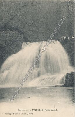 Carte postale ancienne Cascade de Murel — Albussac (Corrèze)