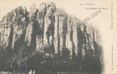 Carte postale ancienne Les Orgues — Bort-les-Orgues (Corrèze)