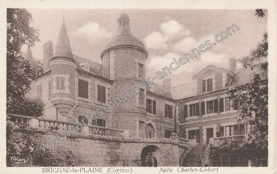 Carte postale ancienne Asile Charles-Gobert — Brignac-la-Plaine (Corrèze)