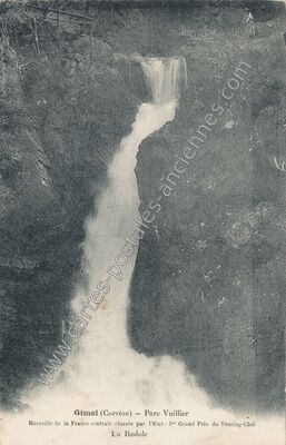 Carte postale ancienne Cascade de Gimel — Gimel-les-Cascades (Corrèze)
