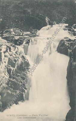 Carte postale ancienne Cascade de Gimel — Gimel-les-Cascades (Corrèze)