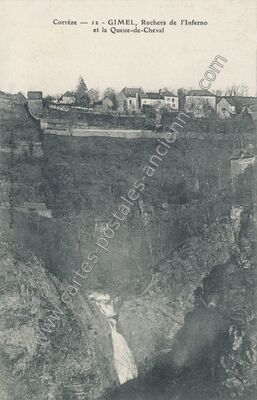 Carte postale ancienne Gimel — Gimel-les-Cascades (Corrèze)