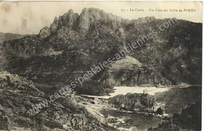 Carte postale ancienne Golfe de Porto — Golfe de Porto (Corse-du-Sud)