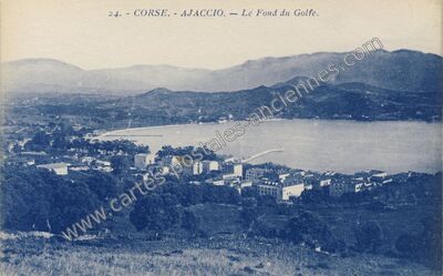 Carte postale ancienne Le Fond du Golfe — Ajaccio (Corse-du-Sud)