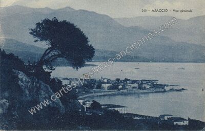 Carte postale ancienne Vue générale — Ajaccio (Corse-du-Sud)