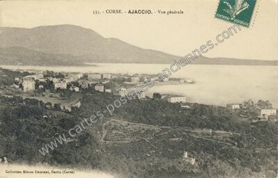 Carte postale ancienne Vue générale — Ajaccio (Corse-du-Sud)