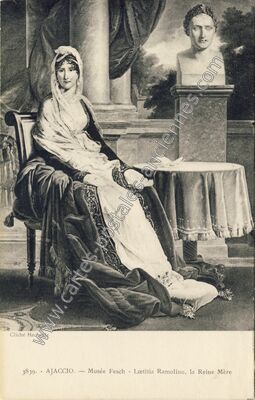 Carte postale ancienne Lætitia Ramolino, la Reine Mère — Ajaccio (Corse-du-Sud)