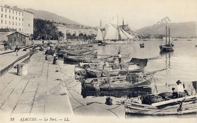 Carte postale ancienne Le Port — Ajaccio (Corse-du-Sud)