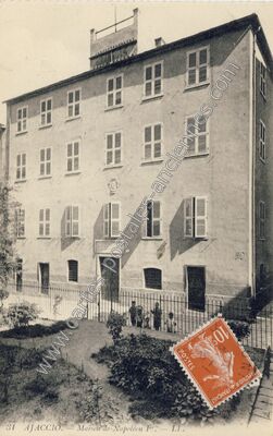 Carte postale ancienne Maison de Napoléon 1er — Ajaccio (Corse-du-Sud)