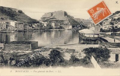 Carte postale ancienne Vue générale du Port — Bonifacio (Corse-du-Sud)