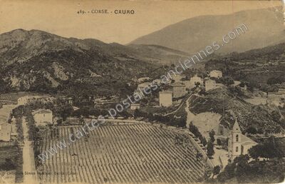 Carte postale ancienne CORSE — Cauro (Corse-du-Sud)